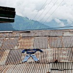 Manali- laundry on the roof